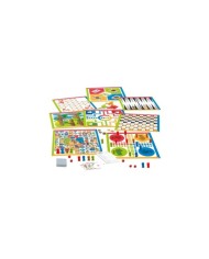 coffret multijeux de societe - pions en bois