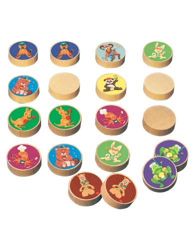 Animemo - jeu de memo - Jeujura - Jouet en bois Animemo - jeu de memo - Jeujura - Jouet en bois