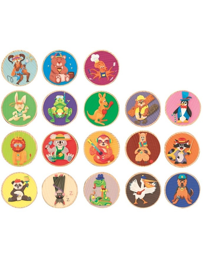 Animemo - jeu de memo - Jeujura - Jouet en bois