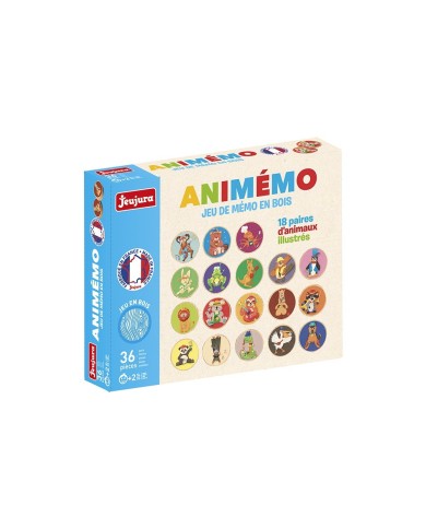 Animemo - jeu de memo - Jeujura - Jouet en bois Animemo - jeu de memo - Jeujura - Jouet en bois