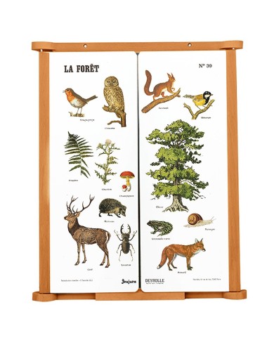 Tableau triptyque la foret - JeuJura - Jouet en Bois Tableau triptyque la foret - JeuJura - Jouet en Bois