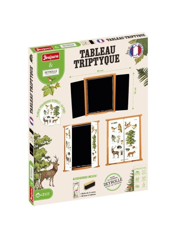 Tableau triptyque la foret - JeuJura - Jouet en Bois Tableau triptyque la foret - JeuJura - Jouet en Bois