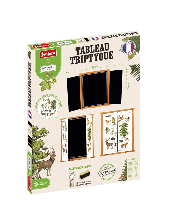 Tableau triptyque la foret - JeuJura - Jouet en Bois