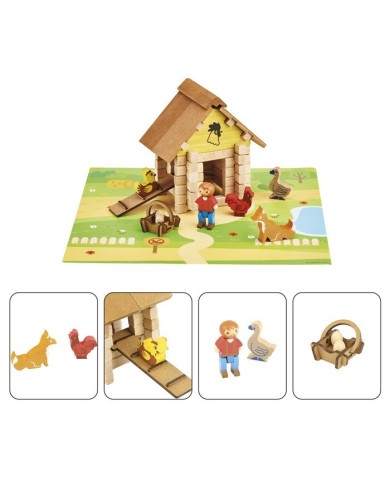Ma ferme en bois - 60 piece - réf. 8039 Ma ferme en bois - 60 piece - réf. 8039
