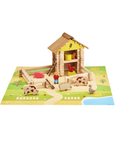 Ma ferme en bois - 95 pieces - réf. 8040 Ma ferme en bois - 95 pieces - réf. 8040