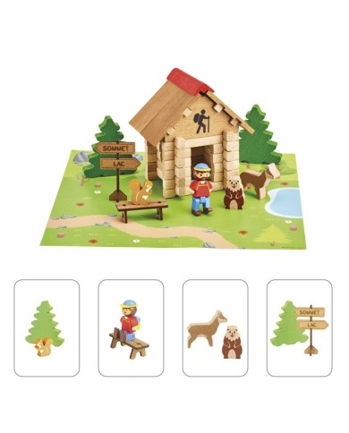 La cabane de montagne - 55 pieces  - réf. 8092 La cabane de montagne - 55 pieces  - réf. 8092