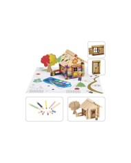 Chalet à peindre - 85 pieces - réf. 8096
