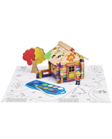 Chalet à peindre - 85 pieces - réf. 8096 Chalet à peindre - 85 pieces - réf. 8096