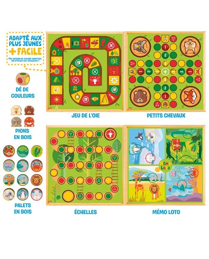 Mon premier coffret de jeux - coffret en bois - réf. 8110