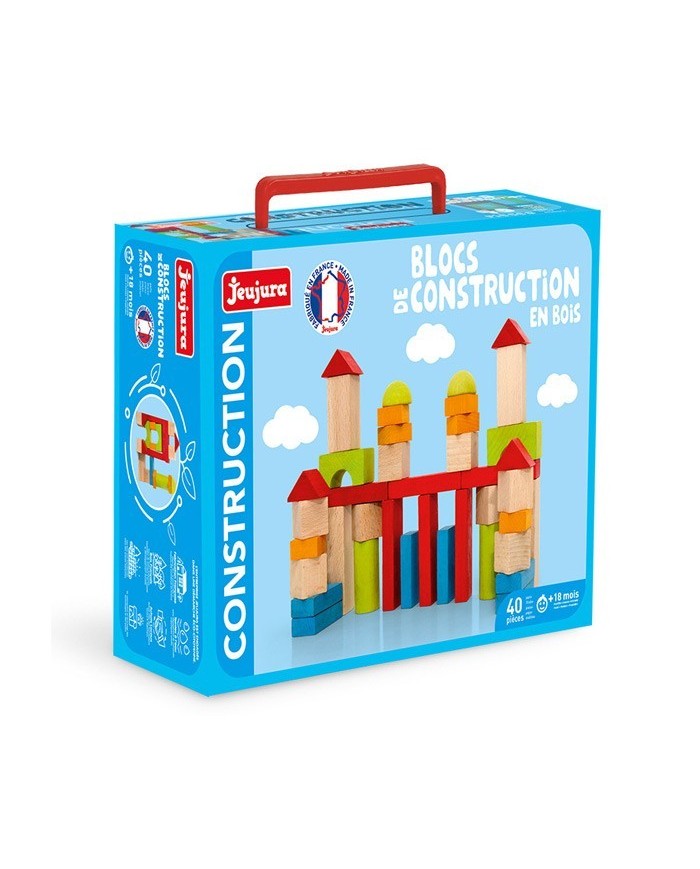 Blocs de construction - 40 pièces en bois