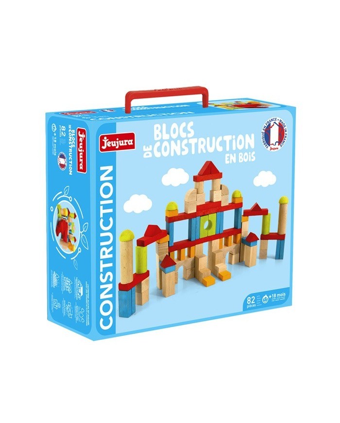 Blocs de construction - 82 pièces en bois