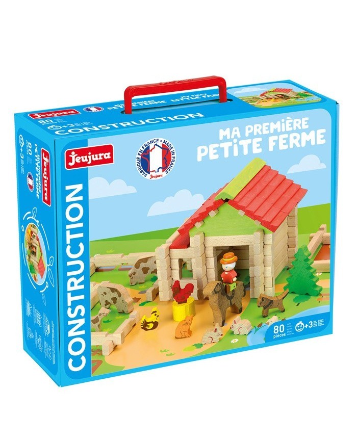 Ma première petite ferme en bois - 80 pièces  en hêtre massif