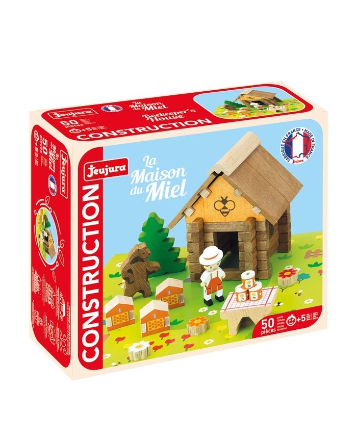 La maison du miel - 50 pièces - Jeu de construction en bois naturel La maison du miel - 50 pièces - Jeu de construction en bois naturel