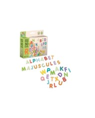 Magnets bois 50 lettres majuscules Magnets bois 50 lettres majuscules