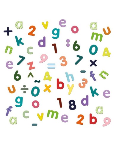 Magnets bois 80 lettres minuscules et chiffres Magnets bois 80 lettres minuscules et chiffres