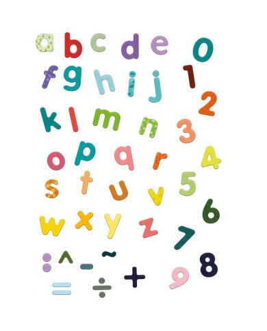 Magnets bois 80 lettres minuscules et chiffres Magnets bois 80 lettres minuscules et chiffres