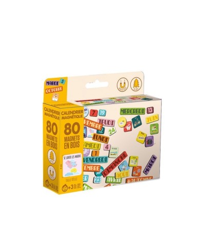 Magnets bois calendrier Magnets bois calendrier