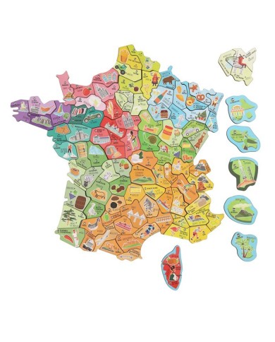 Magnets bois carte de france Magnets bois carte de france