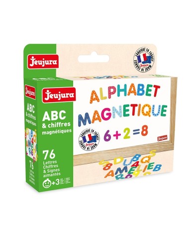 Magnets abc et chiffres - coffret de 76 caractères