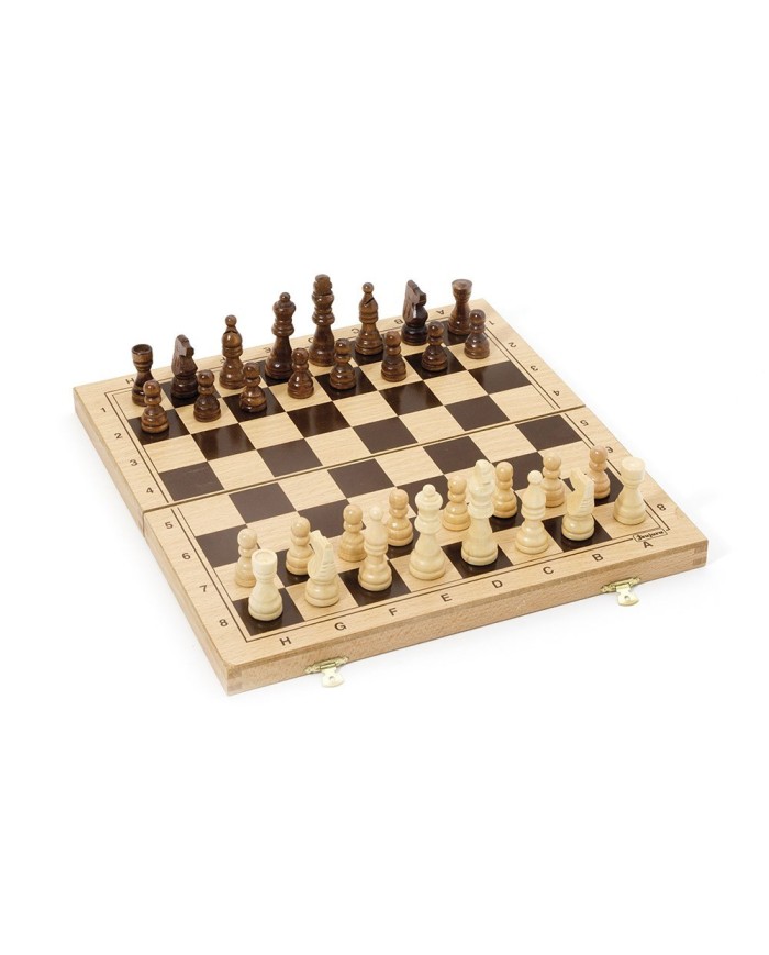 Jeu d'échecs - coffret pliant en bois