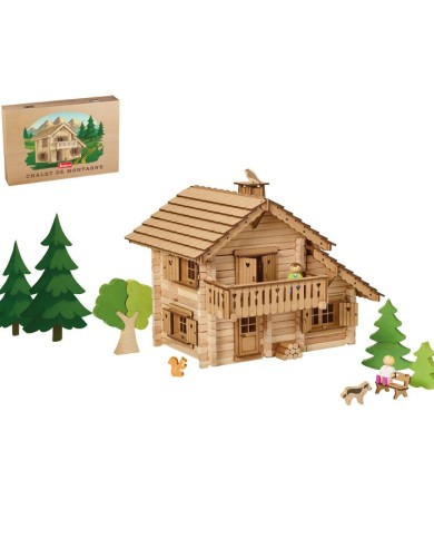 CHALET DE MONTAGNE - 310 PIECES - COFFRET EN BOIS