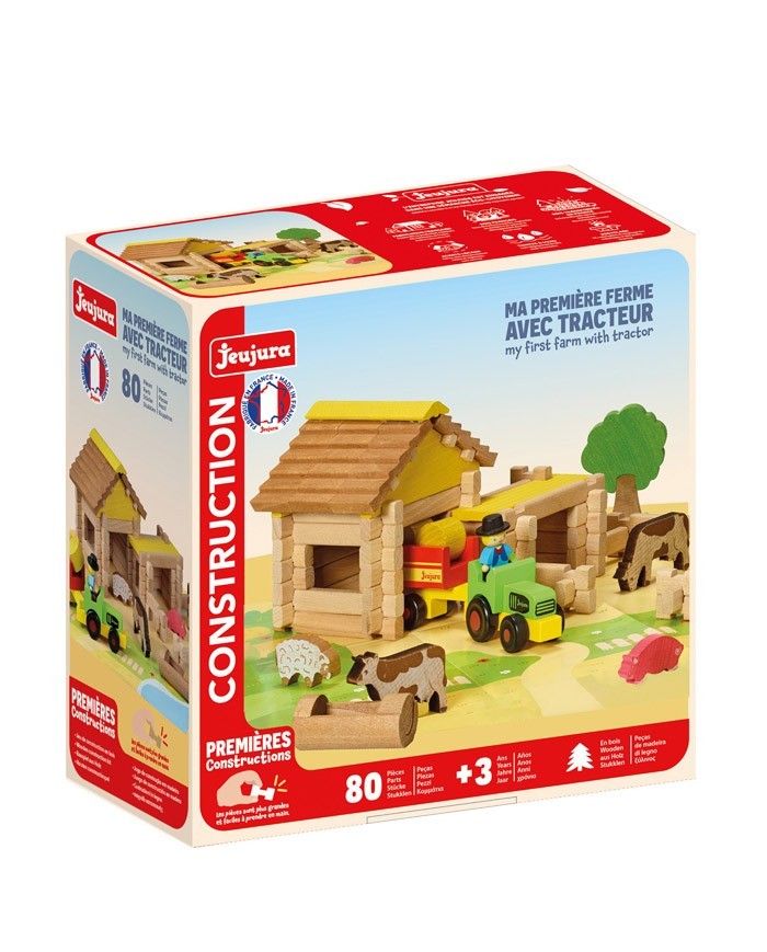 MA PREMIERE FERME AVEC TRACTEUR - 80 PIECES