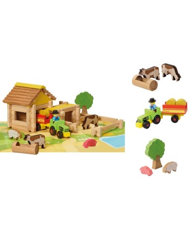 MA PREMIERE FERME AVEC TRACTEUR - 80 PIECES