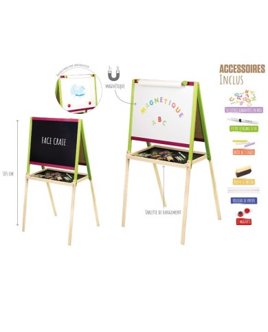 TABLEAU CREATIF EN BOIS avec fonction DESSIN