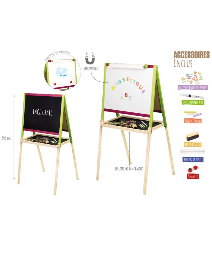 TABLEAU CREATIF EN BOIS avec fonction DESSIN