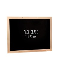 GRAND TABLEAU NOIR EN BOIS - 74 x 57 CM