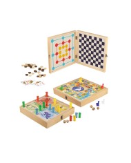 COFFRET EN BOIS 100 JEUX