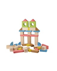 CONSTRUIRE - BLOCS DE CONSTRUCTION - 50 PIECES EN BOIS